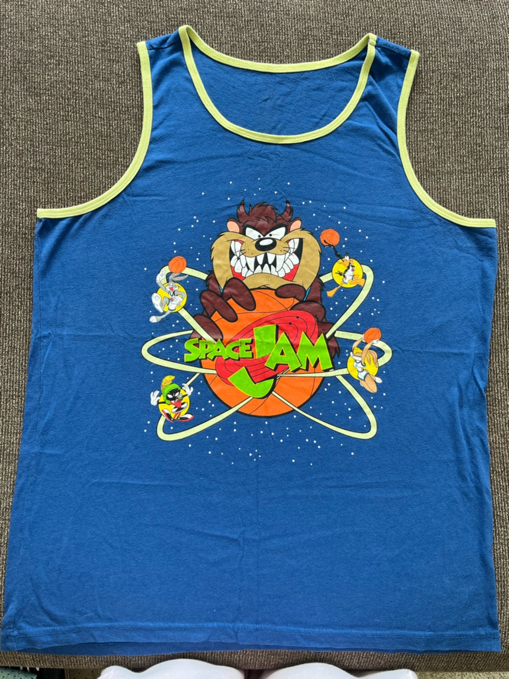 Looney Tunes Taz Space Jam Blue Tank